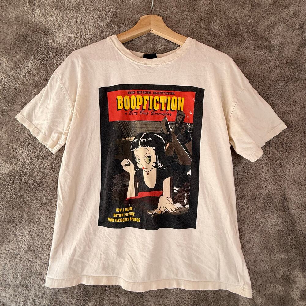 Betty Boop Boopfiction Pulp Fiction Parody Graphic Tee T Shirt S Pull & Bear
